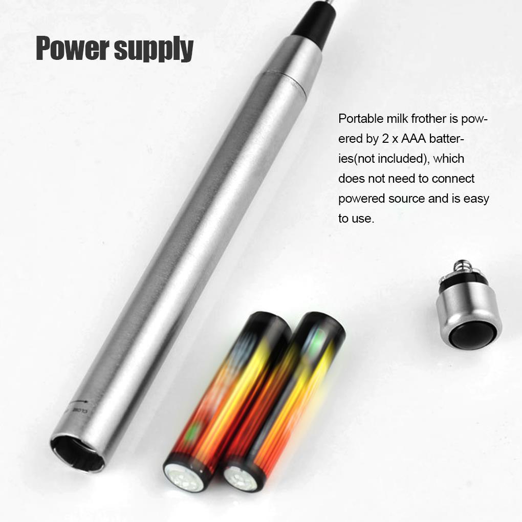[Voll]Milk Frother Electric Potable Handheld Egg Beater Foam Maker Mixer Whisk Hotel Baking Stirrer Household Kitchen