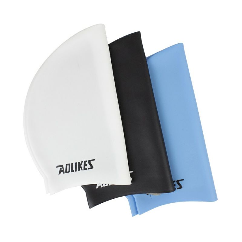 Mũ Bơi Nón Bơi Người Lớn Nam Nữ Che Tai Silicon Chống Nước Cao Cấp Aolikes AL5010
