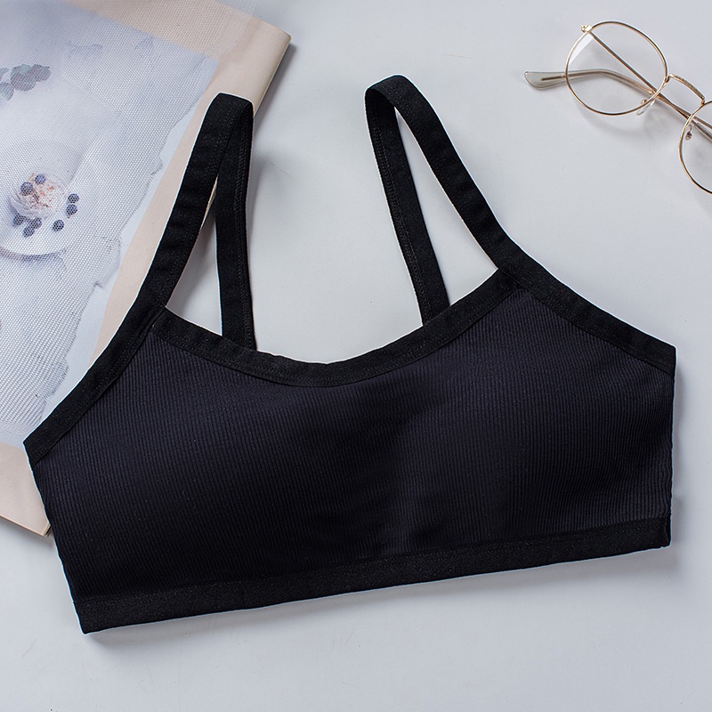 Áo lót LEVAO vải cotton không gọng thoải mái tiện lợi dành cho bé gái