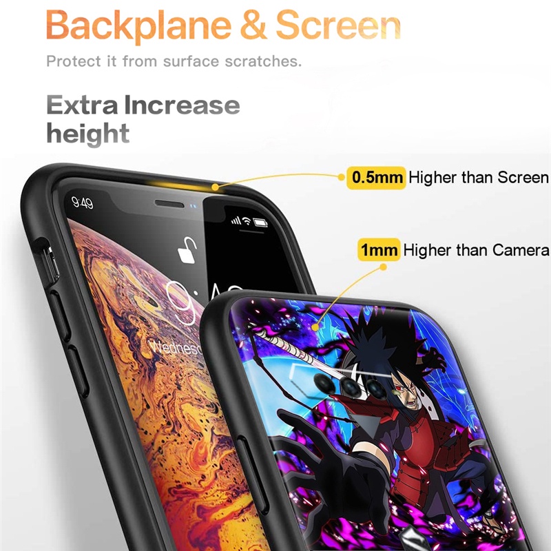 Cặp đôi Naruto Anime Hoạt hình vỏ điện thoại Xiaomi Black Shark 4 4S Vỏ TPU mềm silicon màu đen mờ 57