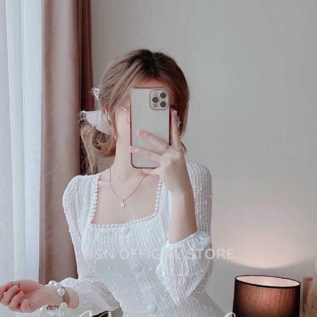 Váy nữ trắng thiết kế sang chảnh Đầm maxi dự tiệc tiểu thư xinh xắn HN Clothing V40 | BigBuy360 - bigbuy360.vn
