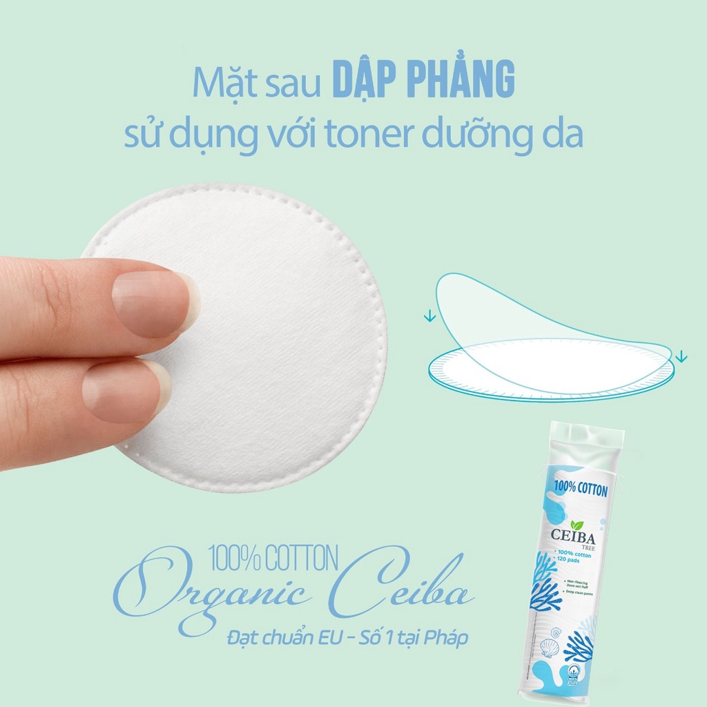 Bông Tẩy Trang Ceiba 100% Chất Liệu Cotton 100% Cotton Tree