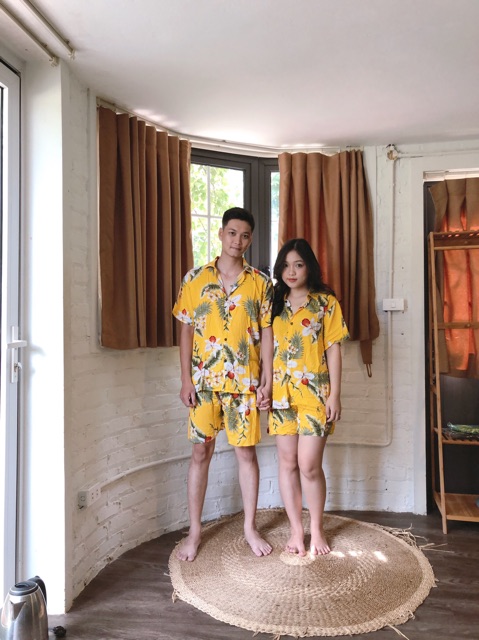 Bộ hawaii đi biển🔥Chất lanh Thái siêu mát🔥Freeship