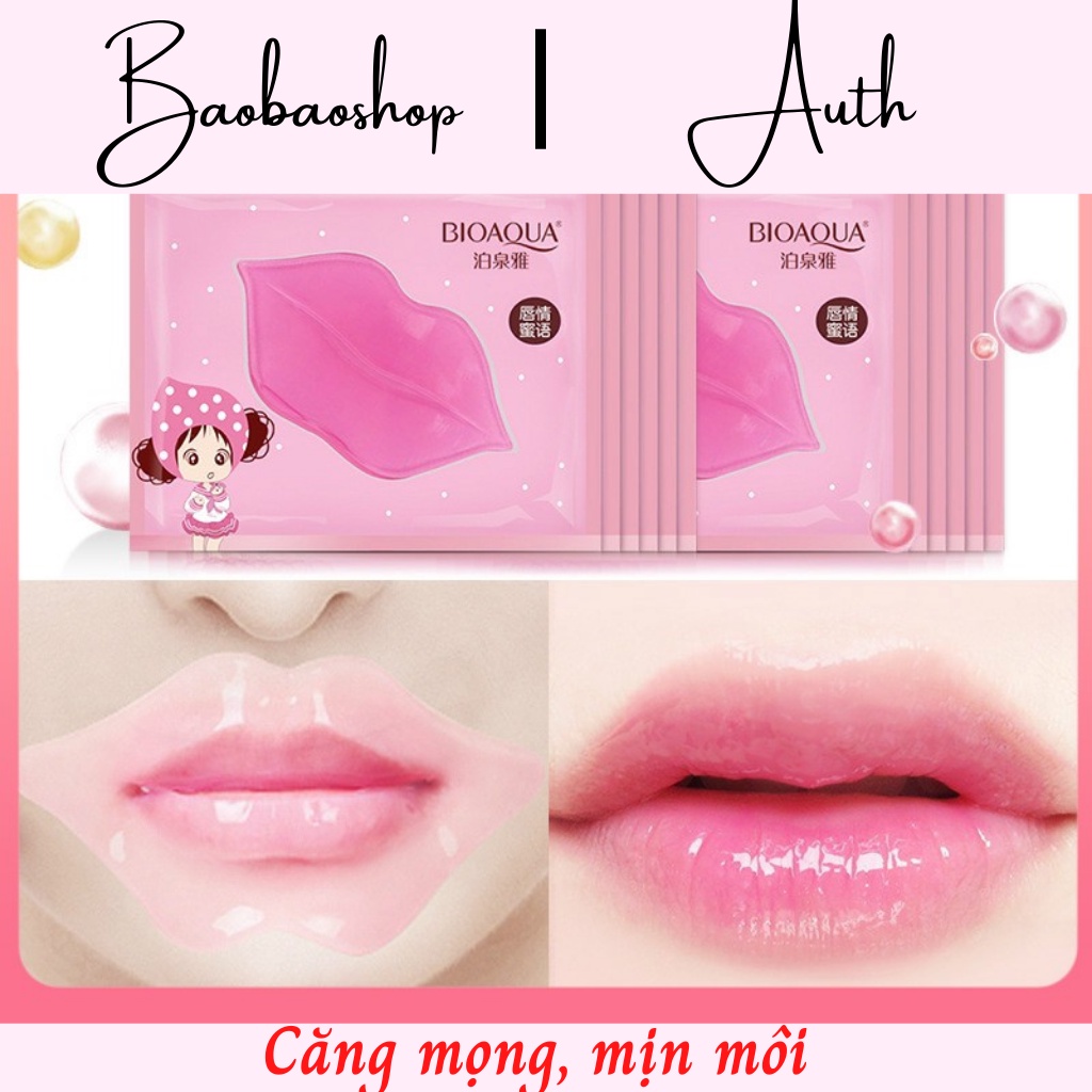 Mặt nạ môi dưỡng thâm, khô giúp căn mọng mềm môi Bioaqua