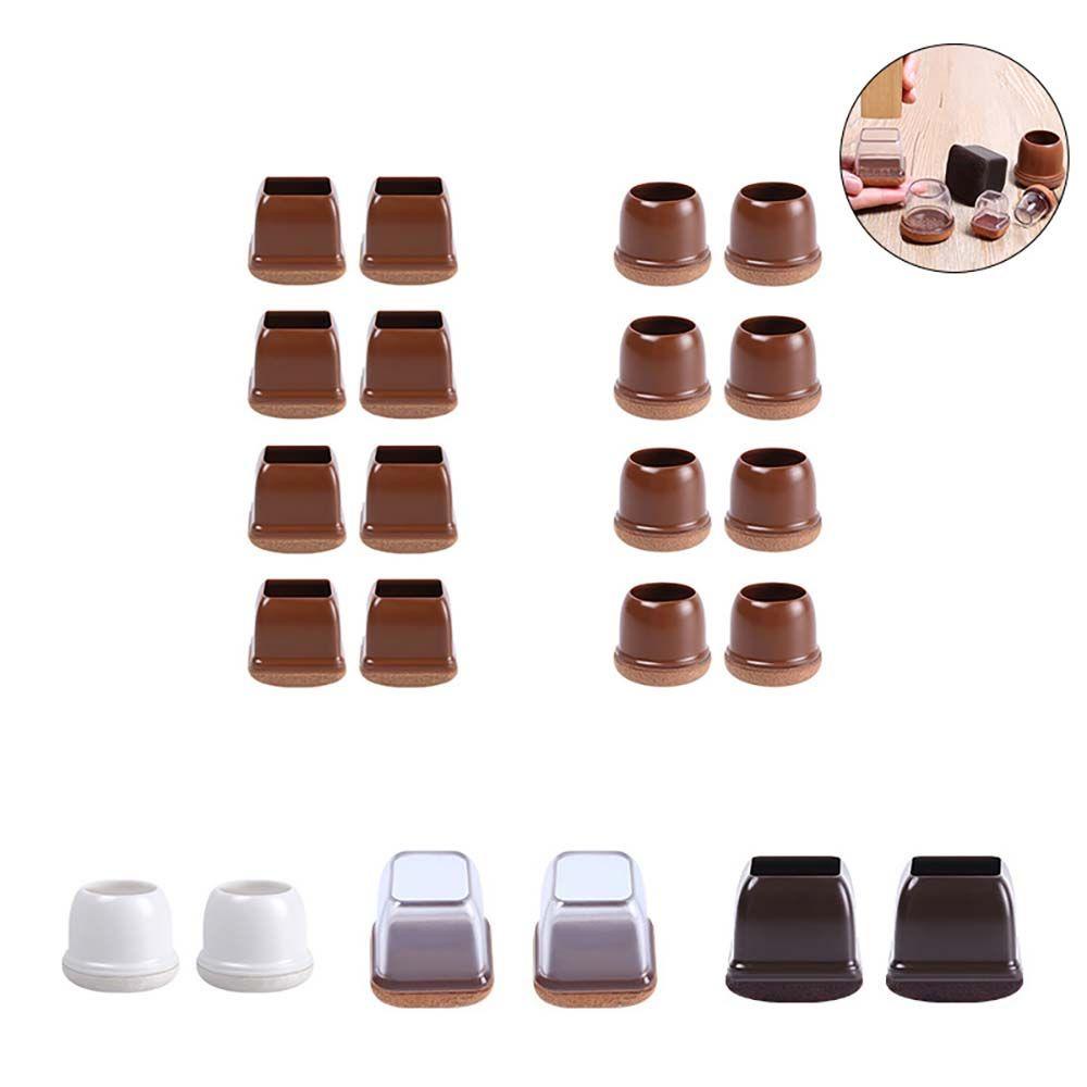 MIQUEL Set 8 Miếng Đệm Bảo Vệ Chân Bàn Ghế Hình Tròn / Vuông Tiện Dụng