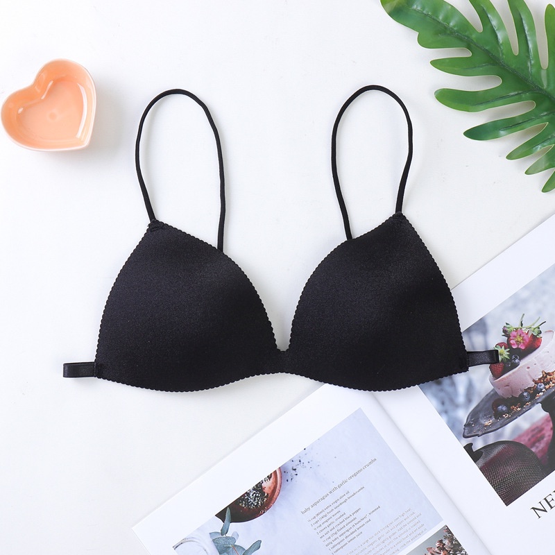 Áo lót nữ dây mảnh THE MEI - Áo BRA ĐÚC SU, cài sau, Có đệm ngực mặc đi biển phong cách năng động