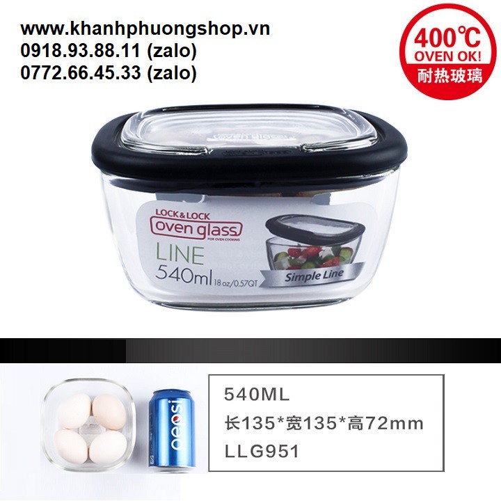 hộp thủy tinh lock&lock 500ml - hộp thủy tinh lock&lock