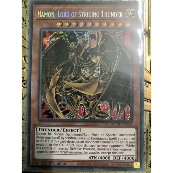 bài yugioh: hamon, lord of striking thunder