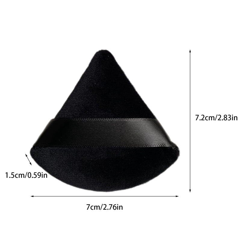 Mút Trang Điểm Cotton Nhung Tam Giác Mềm Mại Gọn Nhẹ