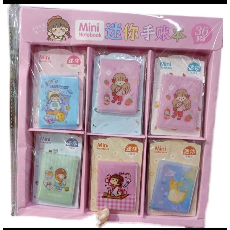 Sổ tay dễ thương mã MQ-844, size mini 6.6cm.