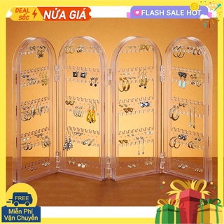 bộ 2 Giá treo bông tai trong suốt Hàn Quốc - chính hãng Tashuan