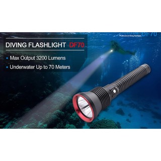 (COMBO 2) -Đèn pin lặn biểnTrustFire DF70 THẾ HỆ MỚI - 3200 lumens