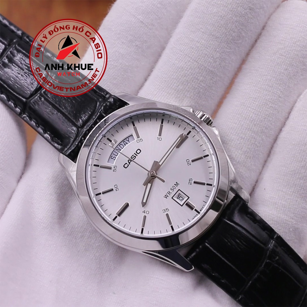 Đồng Hồ Casio MTP-1370L-7AVDF | Nam | Dây Da | 3 Kim | Chống Nước WR50M