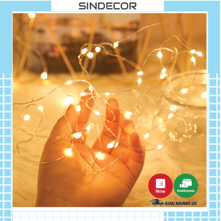 Đèn Led đom đóm - Led Fairylight trang trí nhà cửa, đạo cụ chụp ảnh dài 1-3 mét - Sindecor- SI03