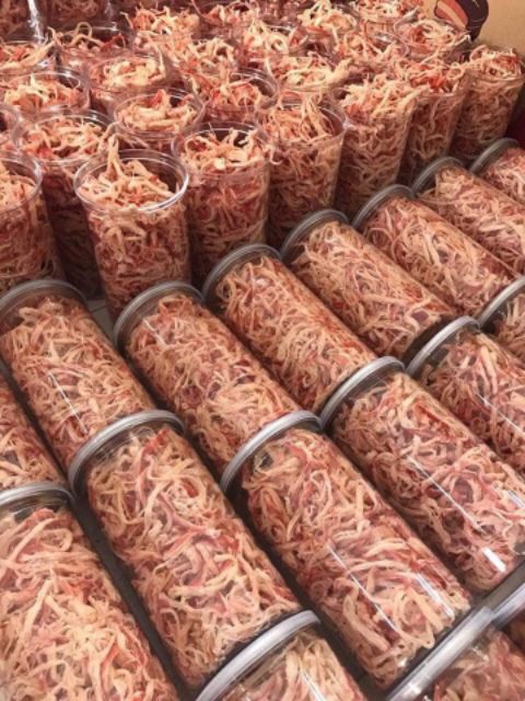 Hũ 250g mực xé sợi hấp nước cốt dừa SK FOOD