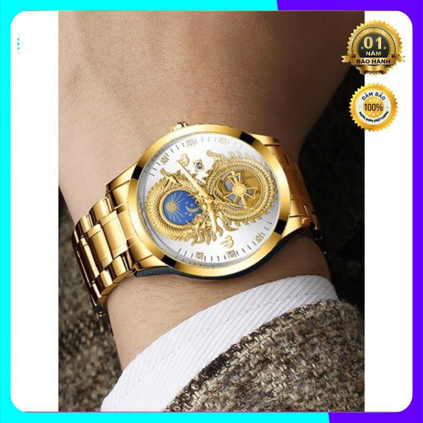 Đồng hồ nam fngeen chính hãng dây thép cao cấp mặt rồng đẹp (tặng kèm hộp và pin dự phòng) | BigBuy360 - bigbuy360.vn