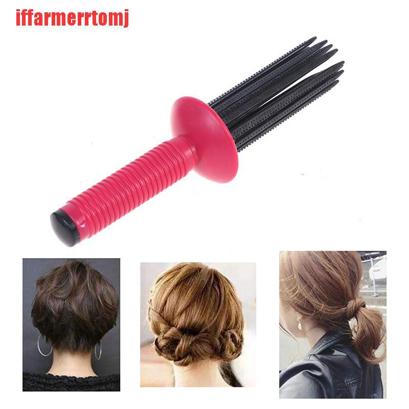 {iffarmerrtomj}Airy Curl Styler Tool Hair Comb Curler Roller Non Heated Volume Without Damage OLZ