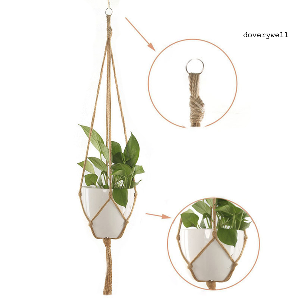 Bộ 4 Chậu Hoa Treo Tường Trang Trí Phối Tua Rua Thời Trang Độc Đáo