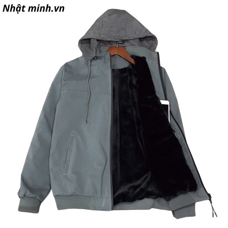 Áo khoác nam lót lông chống nước bigsize 50-110kg