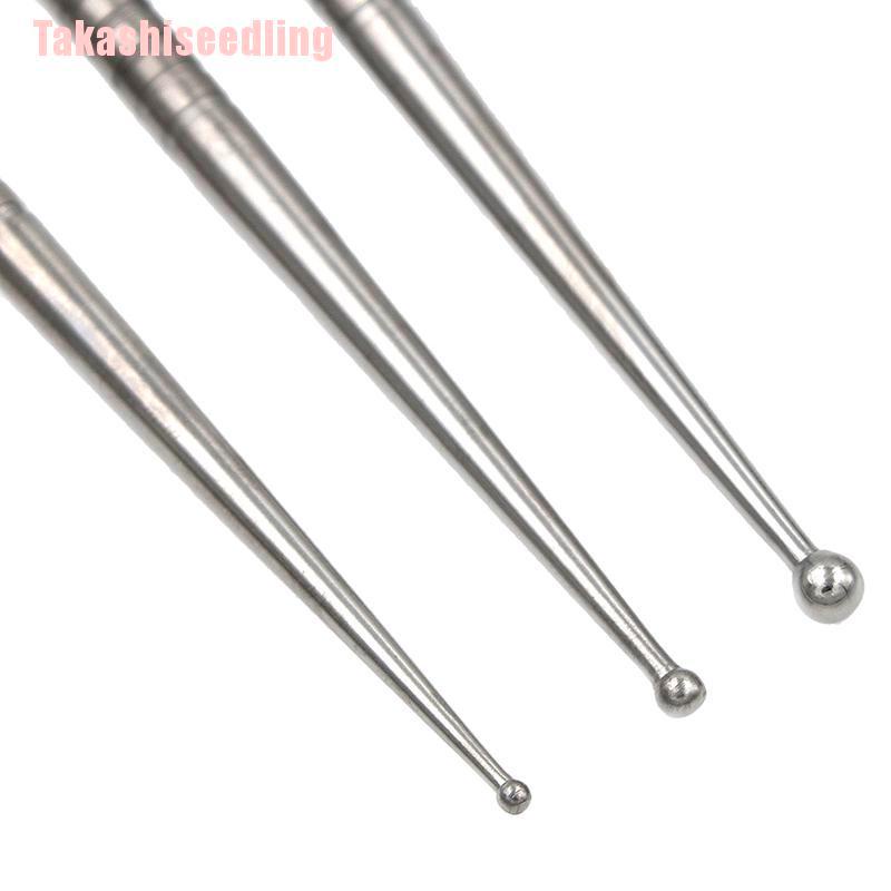 Bộ 3 Chiếc Chạm Khắc Đất Sét 2 Đầu Bằng Thép Không Gỉ