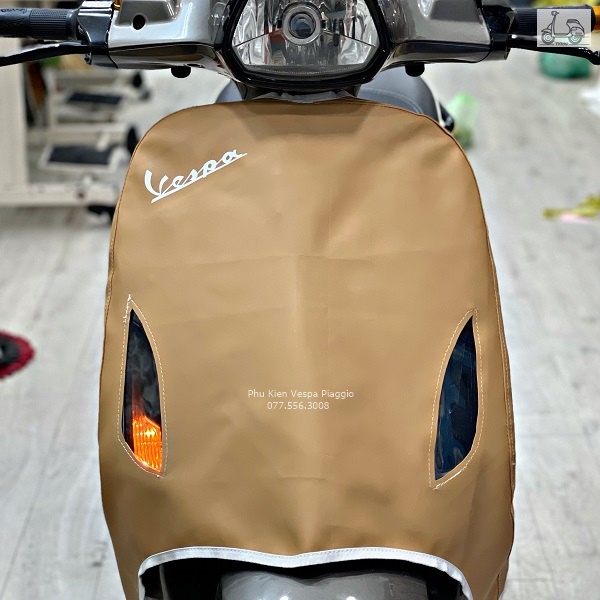 Trùm Trước Cho Vespa Hàng Hãng Da Cao Cấp Chống Nước
