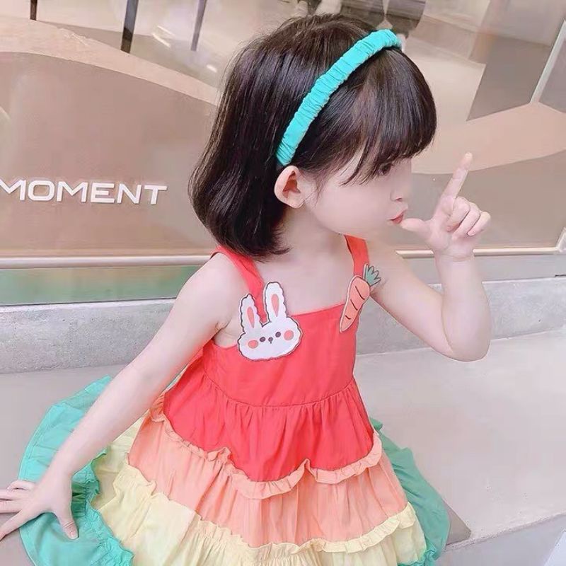 Váy sắc màu cho bé điệu