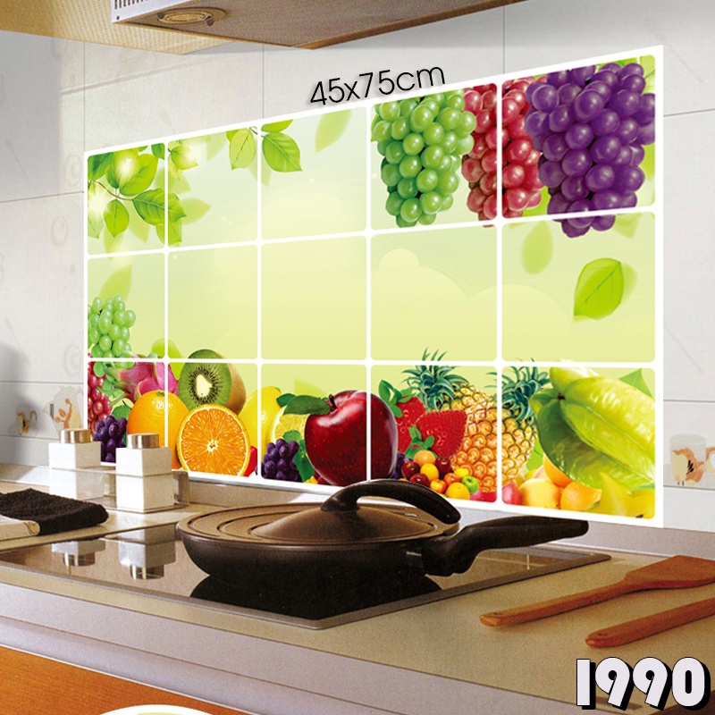 Giấy Dán Bếp Tráng Nhôm Chịu Nhiệt Chống Dầu Mỡ Khổ 45 x 75 cm | BigBuy360 - bigbuy360.vn