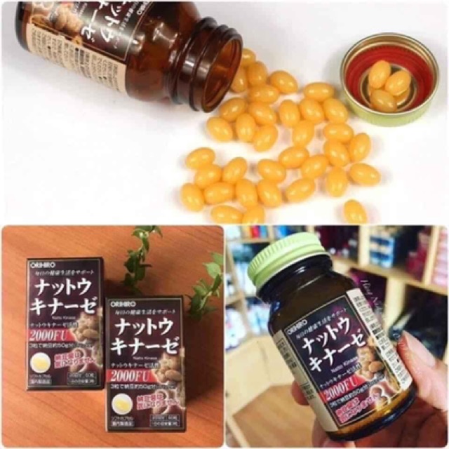 VIÊN CHỐNG ĐỘT QUỴ Natto Kinase Orihiro 2000 FU