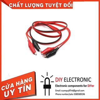 Dây kẹp cá sấu Đỏ-Đen dài 1 mét