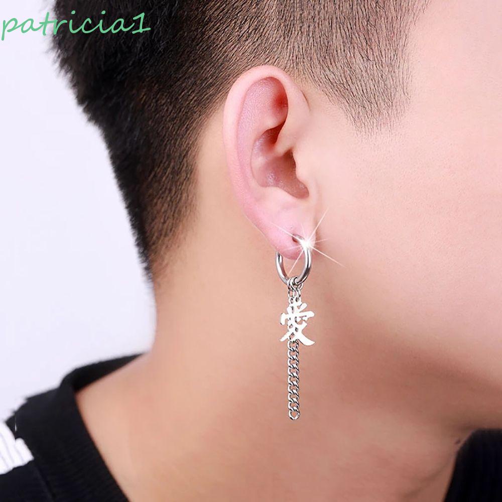Bông tai dạng kẹp hình mặt trăng ngôi sao bằng thép không gỉ phong cách hip hop Hàn Quốc thời trang cho nam và nữ