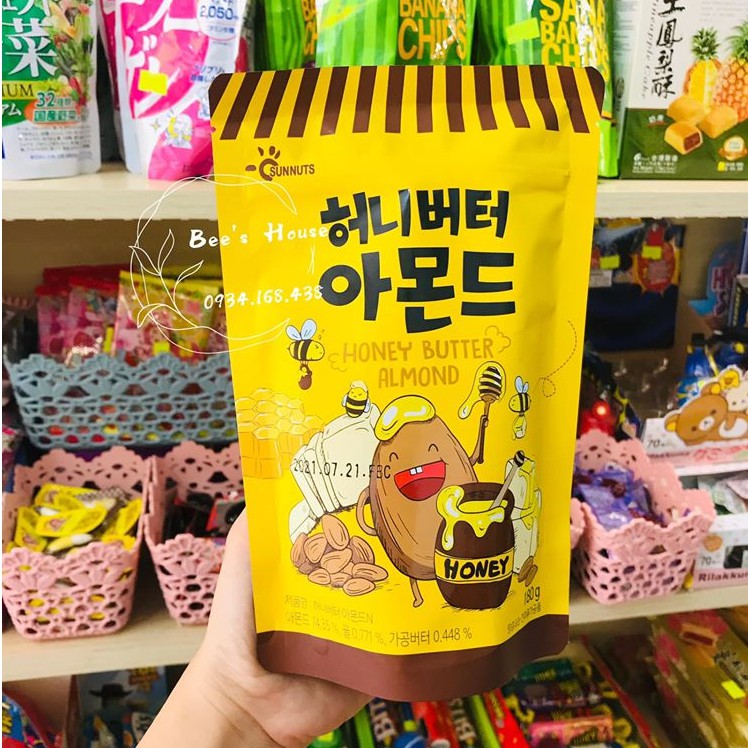 Hạnh Nhân Tẩm Bơ Mật Ong Sunnuts