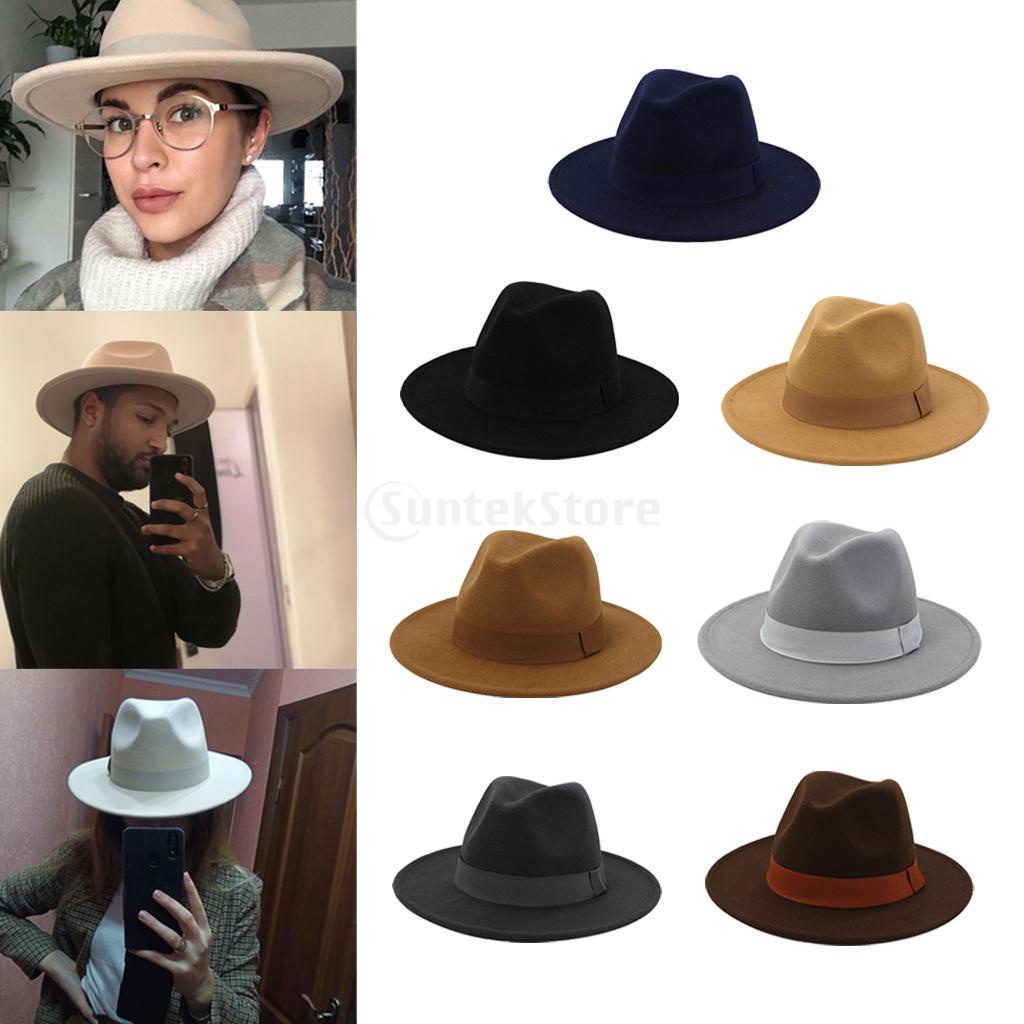 [Kloware] Mũ Fedora Dây Ruy Băng Thanh Lịch Cho Nhà Thờ Mùa Đông Ngoài Trời