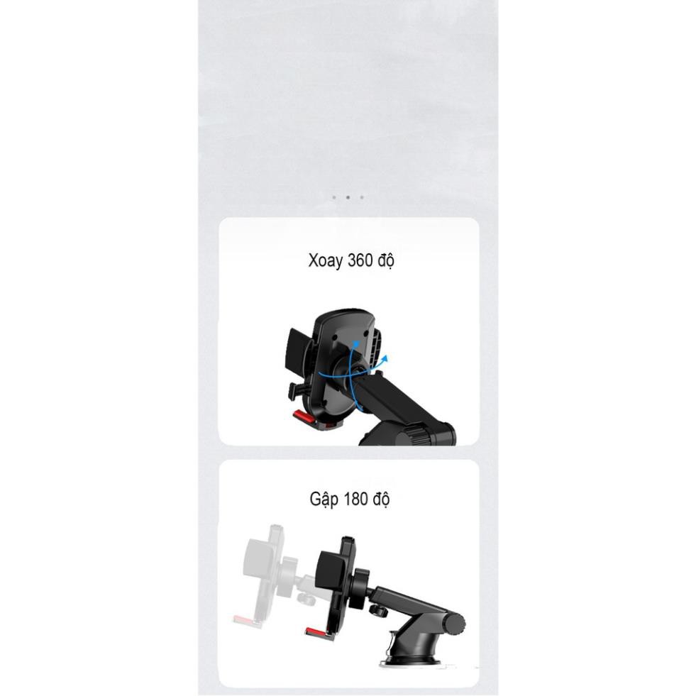 [Hàng cao cấp] Giá đỡ điện thoại trên ôtô, xe hơi có chân hút và chân kẹp tiện lợi | BigBuy360 - bigbuy360.vn