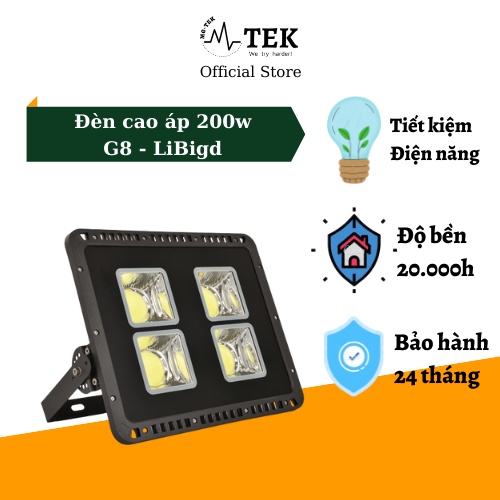 Bóng đèn led sân bóng 200w cao áp led chiếu sáng nhà xưởng công trình nhà máy chiếu sáng ngoài trời