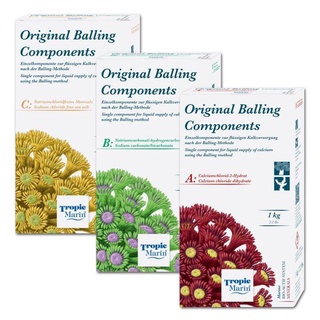 Original Balling Componenta Set/A/B/C bổ sung chất cho hồ cá cảnh biển Tropic Marin