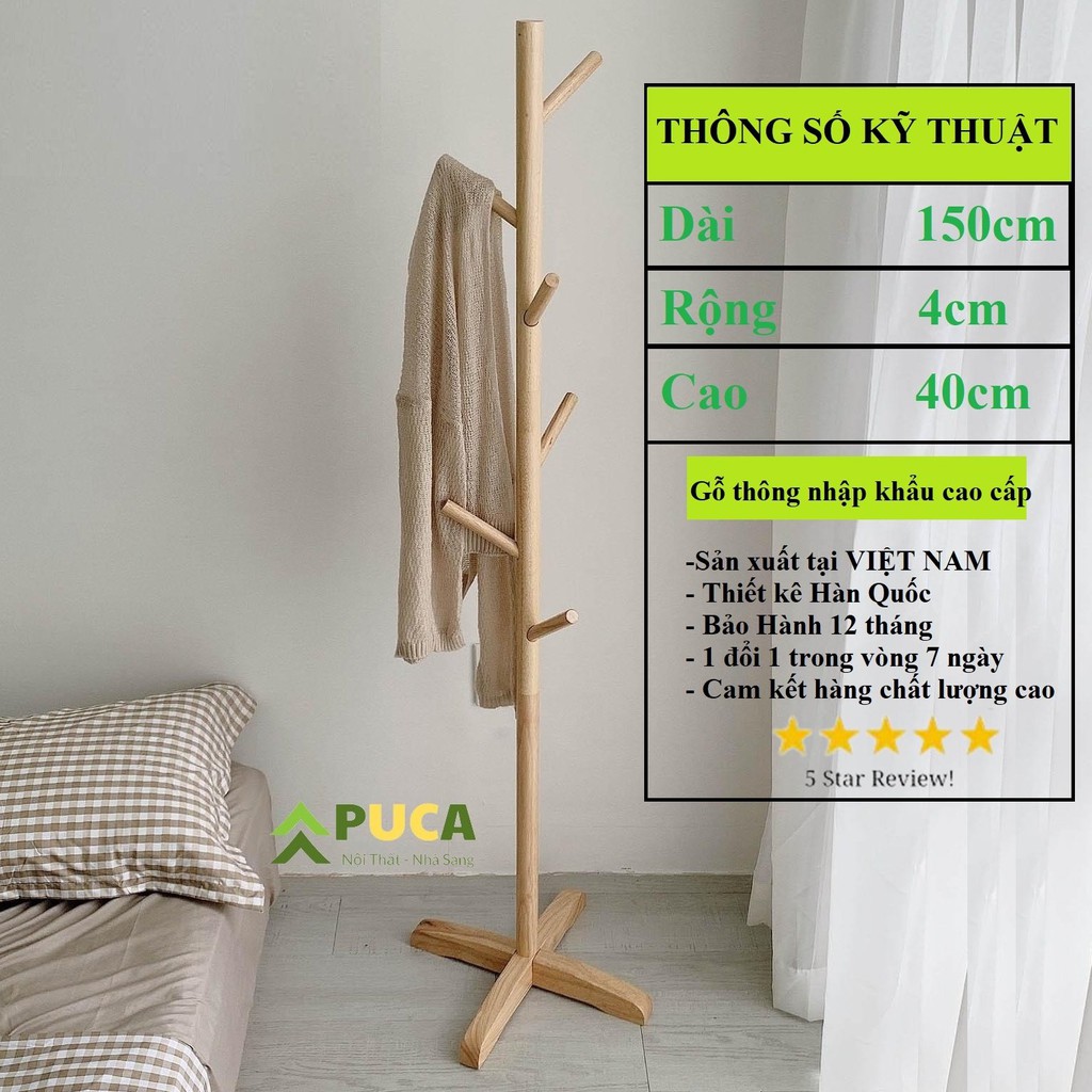 [𝗖𝗼̛̃ 𝗹𝗼̛́𝗻, 𝗴𝗼̂̃ 𝘁𝗵𝗼̂𝗻𝗴] giá treo, cây treo quần áo 1 tầng,2 tầng gỗ thông tự nhiên Newzealand theo phong cách Hàn Quốc | BigBuy360 - bigbuy360.vn
