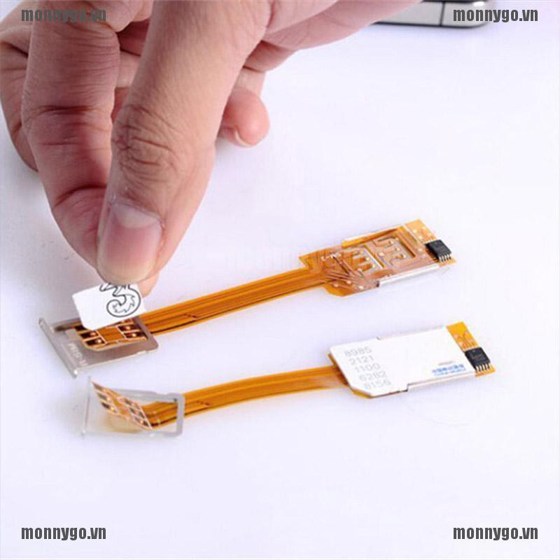 <monnygo>Dual Sim Card Double Adapter Convertor For iPhone 5 5S 5C 6 6