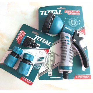 Combo 1 đầu phun 3/4" thws010901 + 1 bộ 3 khớp nối nhựa 1/2" total thws030301