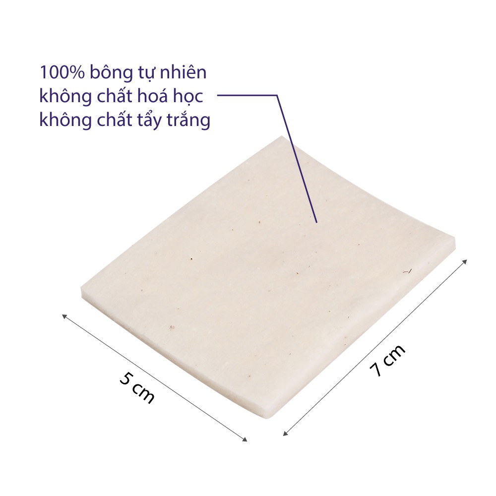 BÔNG TẨY TRANG PUFFME ORGANIC CAO CẤP CHO DA NHẠY CẢM 90 MIẾNG