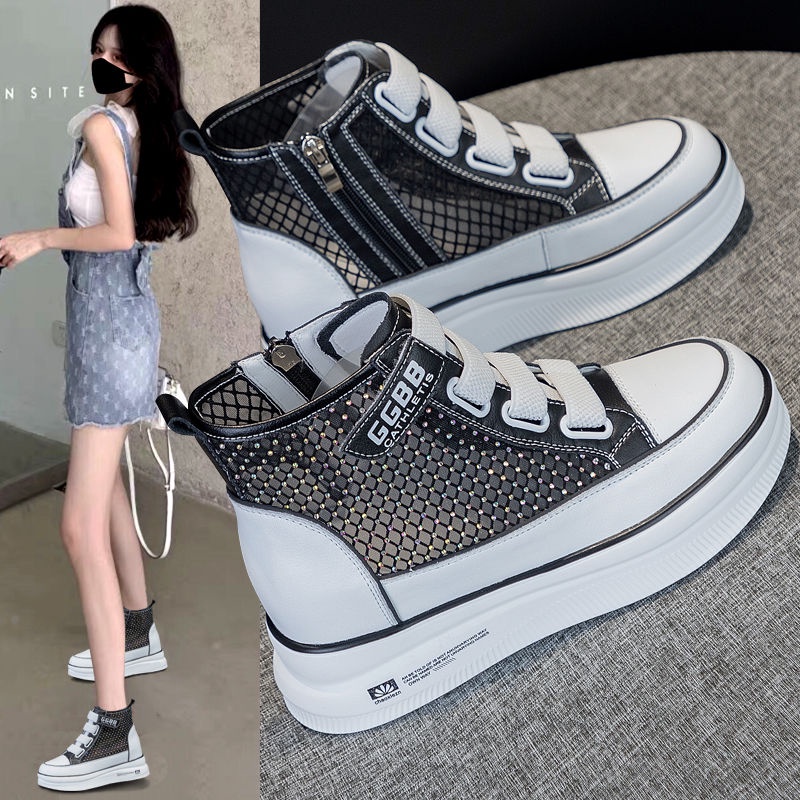 Giày Thể Thao Thoáng Khí Đế Độn Thời Trang Mùa Hè Cho Nữ