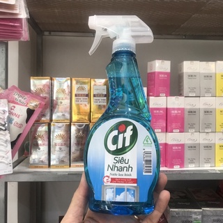 Nước lau kính Cif siêu nhanh 520ml