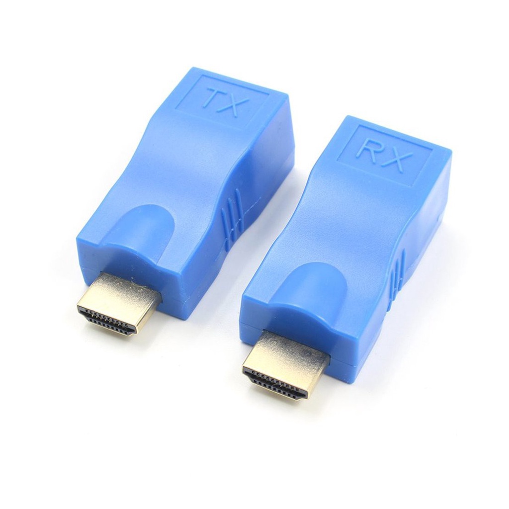 [New promo]HDMI-compatible Extender Transmitter TX/RX Adapter Ethernet LAN Without H P