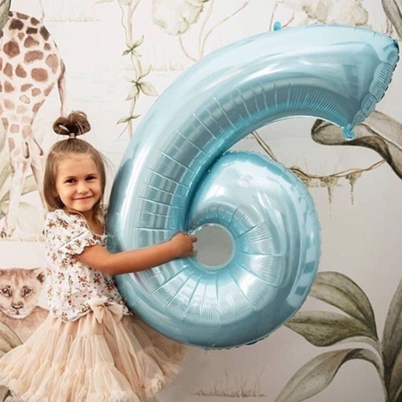Bong Bóng Lá Nhôm 32 Inch Hình Chữ Số Trang Trí Tiệc Sinh Nhật/Lễ Hội/Đám Cưới