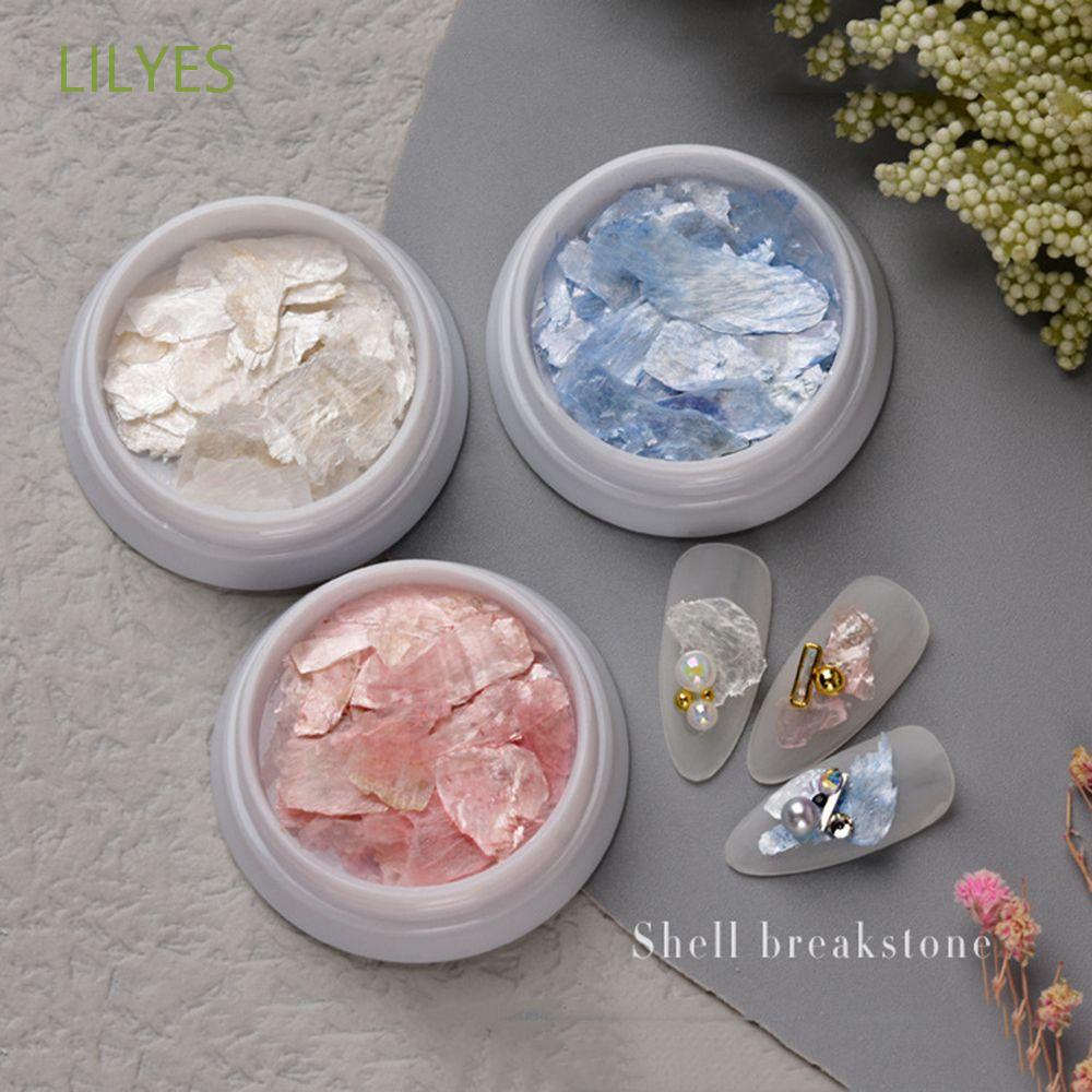 [Hàng mới về] Miếng mica mỏng kiểu dáng bất đối xứng tự nhiên trang trí móng tay nghệ thuật 3D