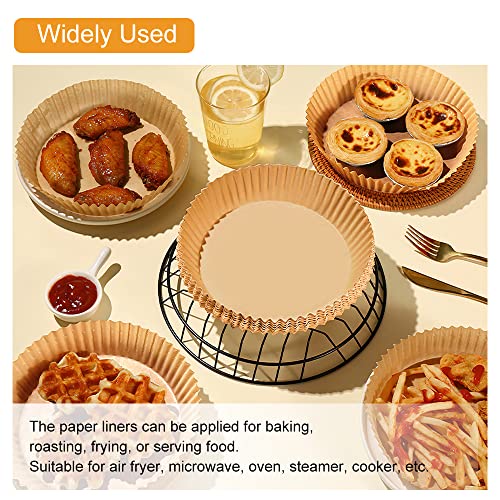 Set 30/ 50 khay giấy nến lót nồi chiên không dầu dùng một lần hình tròn chống dính
