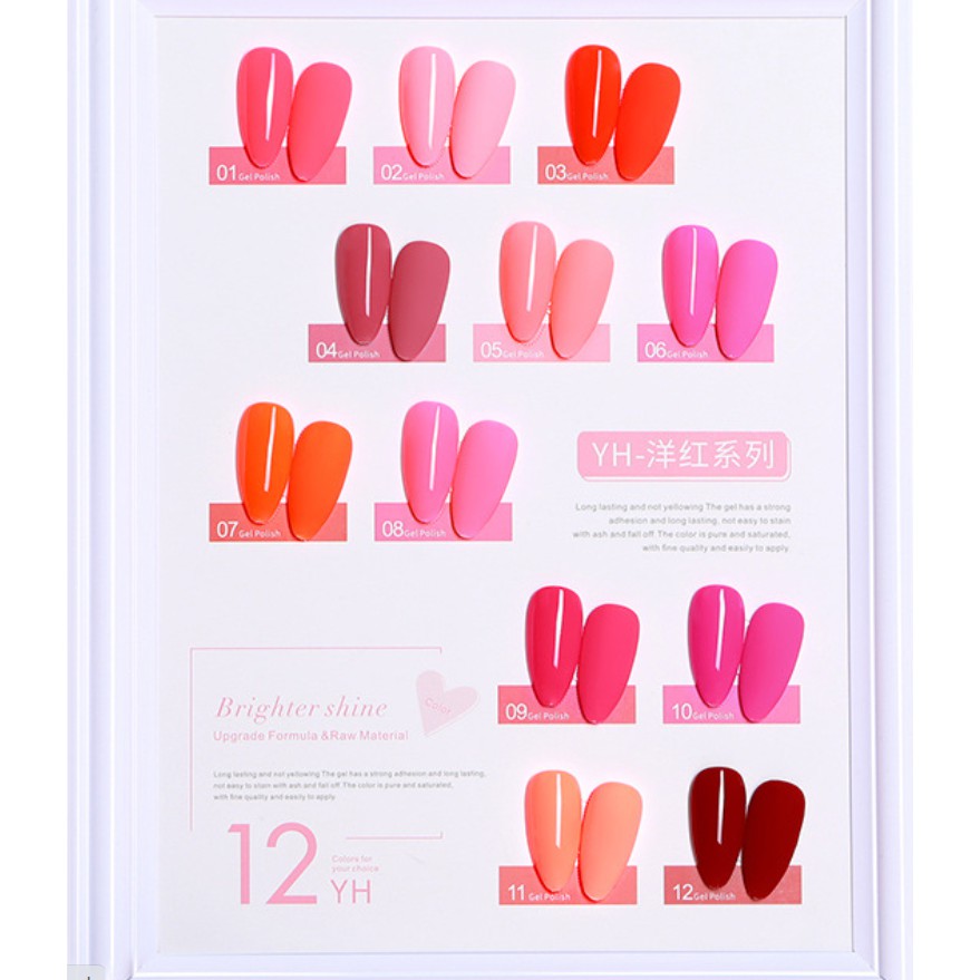 Sơn Gel AS Màu Hồng 15ml Mã YH