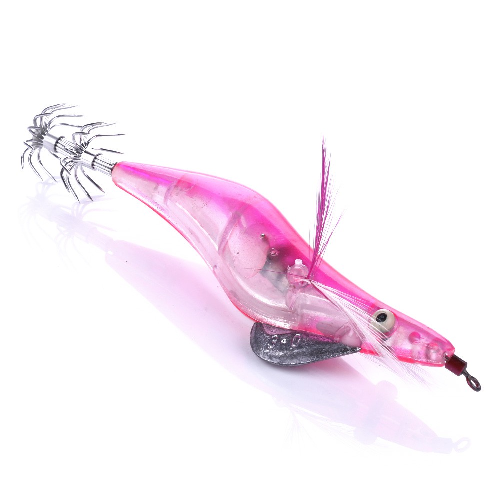 HENGJIA 21g Mực ống Jigs Fishing Tackle Lures Bả # 3.5 Tôm nước mặn