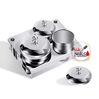 Hũ lưu huỳnh inox - Phụ kiện Nail
