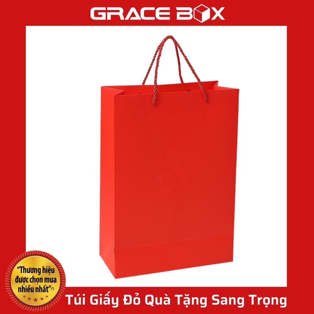 {Giá Sỉ} Túi Giấy Đỏ Quà Tặng Sang Trọng Dành Cho Các Dịp Lễ Tết - Siêu Thị Bao Bì Grace Box