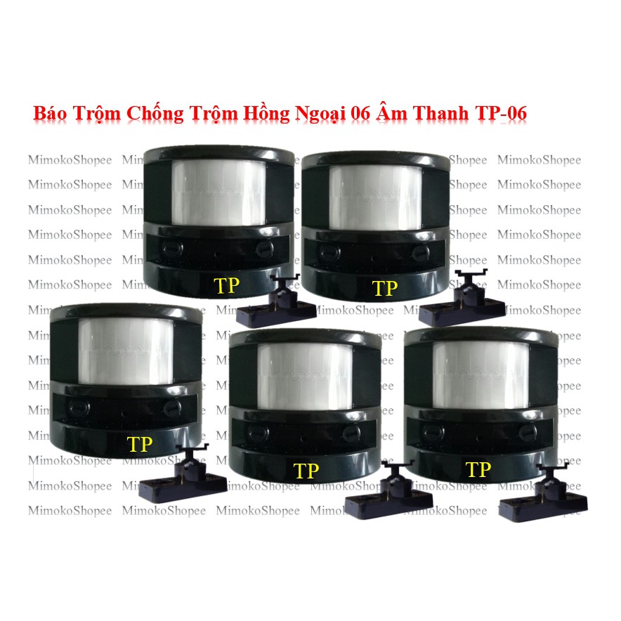 Bộ 5 báo trộm hồng ngoại độc lập 6 âm thanh TP-06